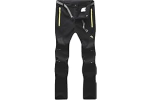 BenBoy Pantaloni Trekking Uomo Invernali Impermeabile Pantaloni da Sci Neve Arrampicata Escursionismo Caldo Pantaloni Softshell Outdoor