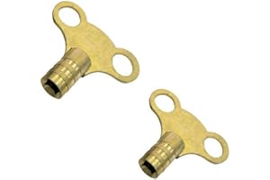 SPRING WELL 2 x Solid Brass Radiator Bleed Key Hardware Easy Grip
