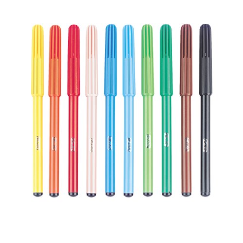 Herlitz 8649139 Fasermaler, 2 mm Spitze, 10 Stück mit Lebensmittelfarbe - 2