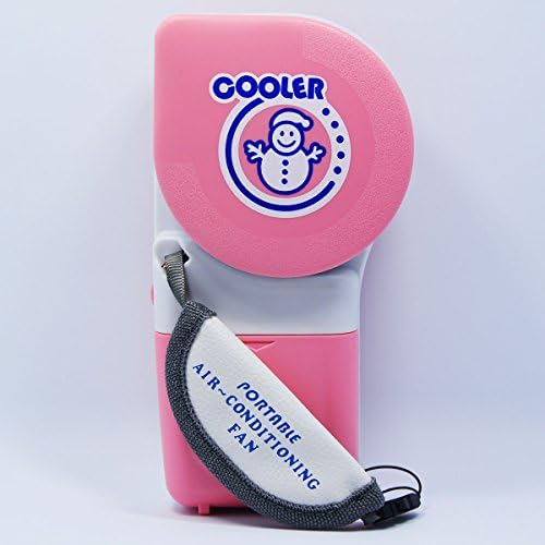 HANGQI Pink Portable Mini Hand Held Handy USB/Battery Mini Air Conditioner Cooler Fan