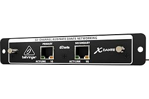 Behringer X-DANTE High-Performance 32-Channel Audinate Dante Expansion Card for X32, Compatible with PC and Mac, Black