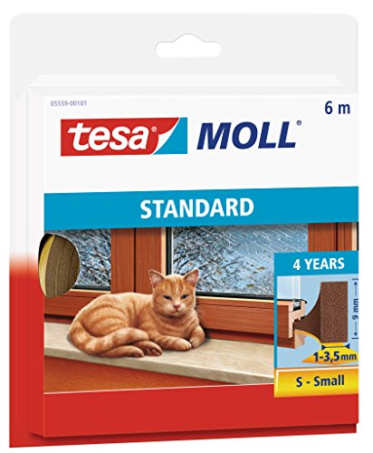 Preisvergleich Produktbild tesa 10 x I-Profil Gummidichtung tesamoll 6mx9mmx4mm braun