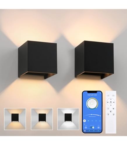 GeyouLux dimbare RGB LED inbouwspot, IP44 aluminium LED spot 230V 68mm, 5W 3CCT, verstelbare 120° 45° witte plafondspots met IR afstandsbediening voor badkamer, 4 stuks
