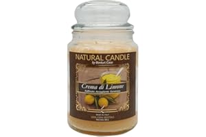 NATURE CANDLE BY BONTURI CASA NATURE CANDLE candela profumata 100% cera vegetale - Giara 580g Crema di Limone
