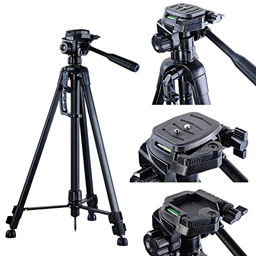 BPS Support Tr  pied Cam  ra ultral  ger de Voyage Hauteur 157cm Max Universel en Aluminium d   Alliage pour Appareil Photo ou Cam  scope Canon Nikon Sony etc avec Sac de Transport     Photographie ou Vid  o