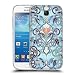 Produktbild Offizielle Micklyn Le Feuvre Indigo Blau Art Nouveau Mit Pfirsichblumen Muster 2 Soft Gel Hülle für Samsung Galaxy S4 mini I9190