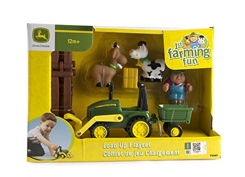 TOMY John Deere Mein erster Bauernhof Spielset – Bauernhofset zum Spielen für drinnen und draußen – für Kleinkinder ab 12 Monate - 5