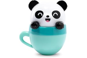 MARTINELIA - Baume à lèvres Kawaii Tasse Pour Enfant - 1 unité aléatoire parmi 4 modèles Kawaii (Pastèque, Pomme verte, Raisin, Ananas) - Baume Hydratant à Lèvres Pour Fille