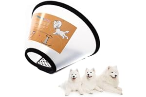 GAIZOIHIUM Adjustable Comfy Soft Pet Cone Collar for Dogs and Cats After Surgery - Anti-Bite Lick Wound Protection (NO:8)