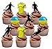 Produktbild Euro 2016 Ukraine Fußball Party Pack – essbar Stand-up Cup Cake Topper (36 Stück)