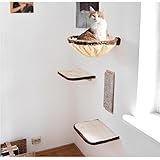 SILVIO DESIGN, Katzen-Kletterwand 4-teilig beige-braun, 21877.000