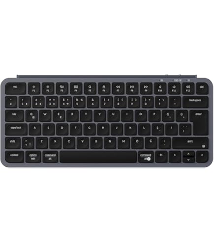 Keychron Düşük Profilli Çift Çekim PBT Tuş Takımı - Siyah : Amazon