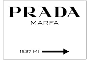 ^RTERBY'S Quadro Poster Marfa - Orizzontale - Poster - Made in Italy - riferimento all’opera d’arte di critica al consumismo di Marfa (Texas) (30x40, Poster (senza cornice), Marfa Orizzontale)