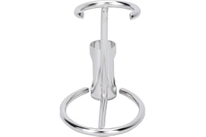 JENNGAOO Supporto Universale per Rasoio da Barba e Supporto per Pennelli, Gancio per Rasoio in Metallo Argento Pennello da Barba per Portaspazzola per Rasoio di Sicurezza