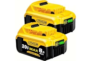 ZahoTse Ersättning för Dewalt 20 V MAX-batteri, 8 400 mAh kompatibel med DCB205 DCB206 DCB200 DCB203 DCB201 DCB204 ersättning