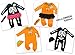 STAR "Halloween Pumpkin Kürbis Fasching" baby girls romper suitstripes (orange/black)