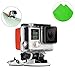 Produktbild FIRST2SAVVV GO-CLB-M05G11 Surfbrett Surfen befestigen Mount Kit-Pack Halteseile FCS Surfboard Gummi-Locking-Stecker für Gopro HD Hero 1 2 3 3+ 4 4 session, Xiaoyi Camera, SJ4000 + Reinigungstuch