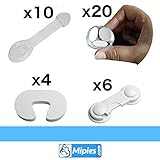 Baby Kindersicherheitsset Kindersicherung Kit | 20 kantenschutz baby eckenschutz transparent tischkantenschutz glastisch | 10 schubladensicherung baby Kindersicherung schrank baby sicherheit | 6 Türsicherung baby schranksicherung | 4 Türstopp, schaumstoff türstopper baby für Türen und Fenster, klemmschutz für türen| Selbstklebend |100% GARANTIE und KOSTENLOSE LIEFERUNG - 2