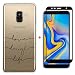 Produktbild LukeLu Kompatibel Samsung Galaxy A7 2018 Hülle Transparente Weicher Silikon Schutzhülle Ultradünn Kratzfest Anti Slip Robuste TPU Bumper Skin Cover+[Hartglas-Schutzfolie]-Love Life