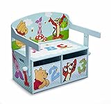 Winnie the Pooh Sitzbank & Schreibtisch mit Stauraum (Blau) - 11