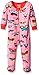 Hatley Baby-Girls Infant Footed Coverall -Electric Butterflies Footies, Multicoloured (Pink), 6-12 Months