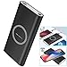 Produktbild Prevently Wireless Charger Fast Wireless Charger Kabelloses Schnellladegerä Kabellose Ladeleistung 10000mAh Energien-Bank Qi-drahtloses schnelles aufladendes USB-LED tragbares Ladegerät (Schwarz)