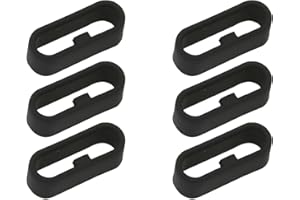 ONUNAF Lot de 6 passants de bracelet de montre en silicone compatible avec les bracelets Garmin Vivoactive 3/Forerunner 245/645 et Vivoactive 3 Music/Fenix 6S/5S, etc