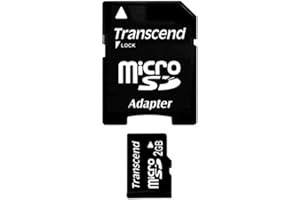 Transcend TS2GUSD Karta Pamięci Micro SD z Adapterem SD 2GB