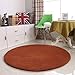 Produktbild FurnitureAndDecor verdicken lammfell runde teppich fitness yoga mat hängenden korb computer stuhl kissen schlafzimmer wohnzimmer nachttischteppich Bodenmatte ( Farbe : Brown , Größe : 120X120CM )