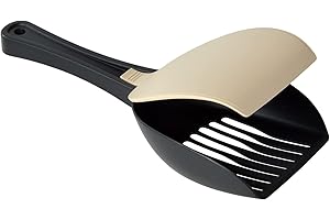 1001KDO POUR LA MAISON Pelle à litière avec couvercle en Plastique, Style Flat Shovel