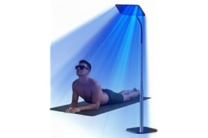 Jitesy 460NM & 490NM Bräunungslampe, 50W Solarium Für Zuhause Mit Versenkbarem Sockel,Gesichtsbräuner für den Heimgebrauch