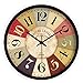 Produktbild CCYYJJ Dekorative Wand Uhr/Europäischen Ländlichen Östlichen Mittelmeer Kreative Clock/Wohnzimmer Leise Wanduhr/Clock - B 12 Zoll
