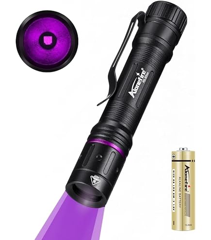 Torcia UV 20W 365nm - Luce Nera Ricaricabile, Impermeabile IPX6, Per E Minerali Rilevamento Urina Animali - Foto 11