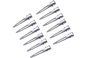 YANTAISIYU 50 sztuk/partia 1.75 cali pojedyncze bolce klipsy do curlingu srebrne klipsy sekcja metalowe szpilki do włosów aligatora klipsy do przedłużania włosów