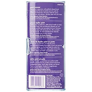 Tweezerman Stainless Steel Point Tweezer, Assorted Colors - Image 2