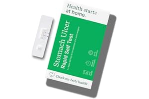 Check My Body Health Stomach Ulcer Home Test Kit | Detects H. Pylori Infection | at-Home Stool Test | Accurate Results in 10 Minutes | Easy-to-Use |