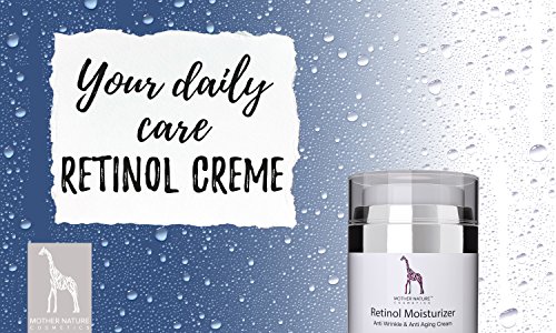 Retinol Crème – Mother Nature® | Anti-Aging | Feuchtigkeitsspender Gegen Trockene Haut & Altersanzeichen | Hautstraffung & Hautregeneration Für Pralle, Jugendliche Haut | Inklusive Hyaluronsäure - 4