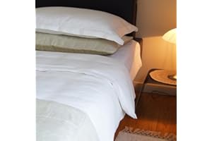 LinenMe Bettbezug Grauweiß mit Hohlsaum, Weiß, 220 x 240 cm