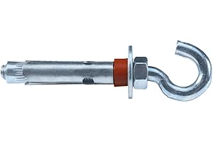 Fischer 45775 Anclaje metálico H (Envase de 50 ud.), FSL GANCHO ABIERTO M8X60 D10