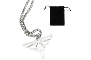 PYEUIFT Collana Lucciola, Last of Us Collana Argento, in Acciaio Inossidabile, con Sacchetto in Velluto, Gioiello Tematico, Regalo per Adolescenti, Ragazzi e Ragazze