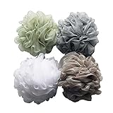 Bad Dusche Schwamm 4-Pack (60g / Stk) Hocker Loofahs Mesh...