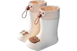 MGSFGlk Stivaletti Pioggia Bambino Antipioggia Colorati Stivaletti Gomma Bambina Classici con Suola Antiscivolo Stivali Impermeabili Unisex Bimbo Bimba Stivaletti Bambino Ragazzo e Ragazza