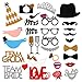 Produktbild Photo Booth Props, Foto Booth 31 Stücke Dress-up Zubehör & Party Favors Hochzeit DIY Kit für Hochzeit Photo Booth Reunion Geburtstage