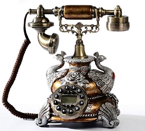 Wddwarmhome Environmental protection resin retro phone home office fixed telephone landline