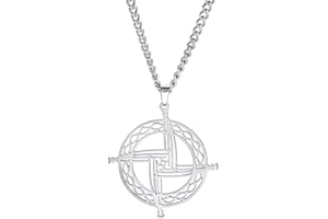 EUEAVAN Collier avec pendentif croix de Saint Brigide traditionnelle irlandaise celtique - Amulette chrétienne païenne religieuse - Cadeau pour femme et homme