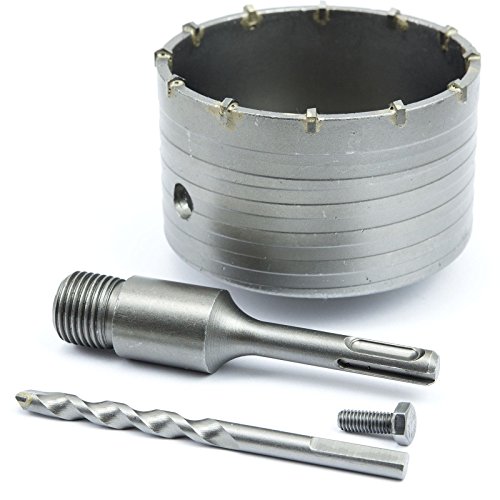 SDS PLUS Bohrkrone 100mm 12 Zähne Dosenbohrer Lochbohrer SDS Plus FT100SDS - 4