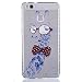 Produktbild Huawei P9 Lite Hülle [Mit gehärtetem Glas-Bildschirmschutz], Grandoin (TM) modische flexible schöne Zeichnung aufgedruckte Muster-stoßabfangende-Gehäuse-Hülle, ausgezeichneter weicher Qualitäts-Silikon-Gummi Extra ultra dünnes buntes TPU Design-schützende Rückseiten-Abdeckungs-Hülle Ideal passend für Huawei P9 Lite