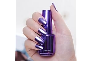 Hocossy 16 Colori Smalto Metallico Specchio Gel Smalto Smalto Smalto Metallo Specchio Asciutto Luccichio Colorato Nail Art 8ml