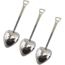 BESTONZON Infusore Per Tè A Forma Di Cuore - 20 Pezzi In Acciaio Inox Con Manico Lungo - Foto 6