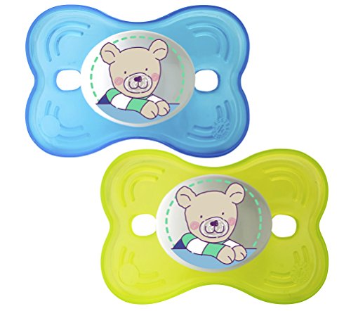 Rotho Babydesign Cool Friends Butterfly Soothers (Aquamarine/Apple Green, Pack of 2)